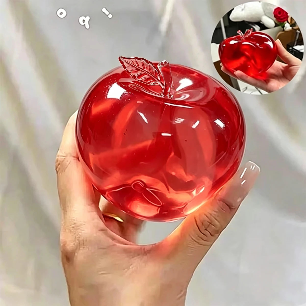 Squishy Apple Fidget Toy, Stress Relief, Anti-Anxiety Fruit, Stretchy Slow Rising