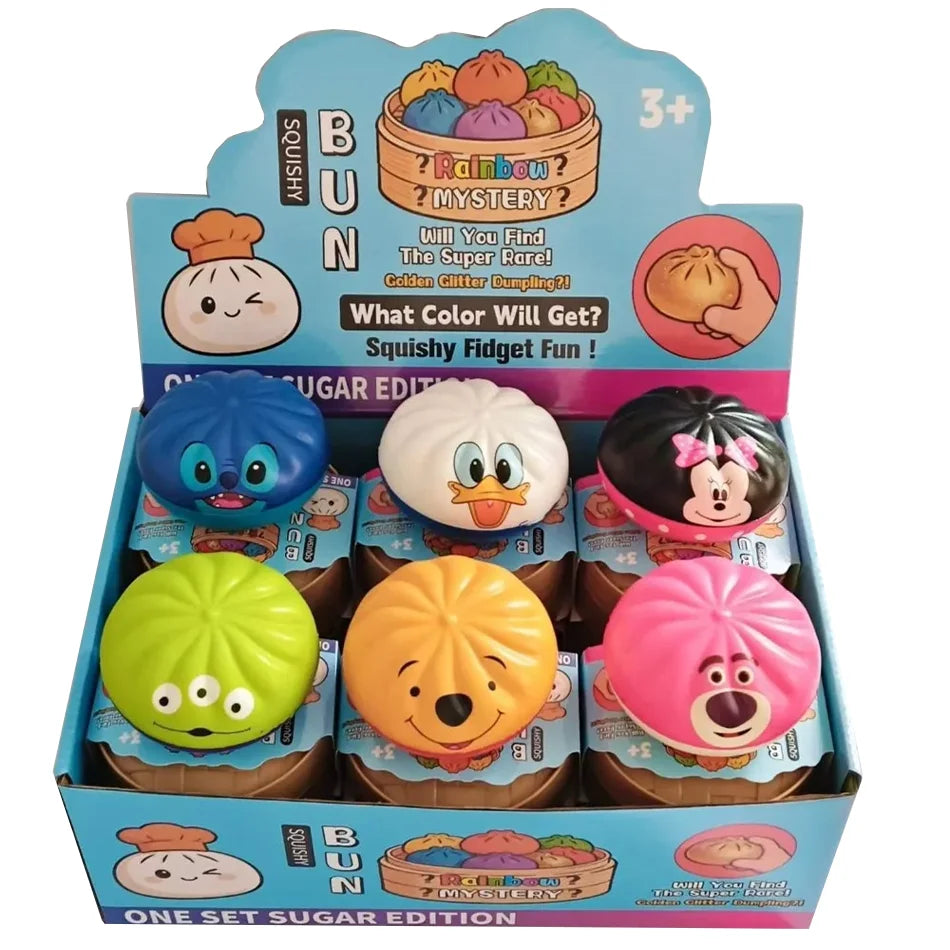 Colorful Simulated Dumpling Squishies Stress Reliever Toy