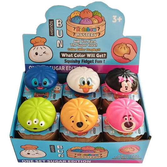 Colorful Simulated Dumpling Squishies Stress Reliever Toy