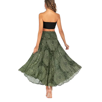 34 Different Designs of this Long Boho Bottom Lifts to Top Skirt, Vintage, Casual. 34 Different Designs