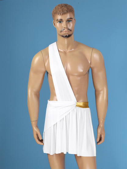 Adult Male Ancient Greco-Roman Warrior Gladiator Costume Halloween