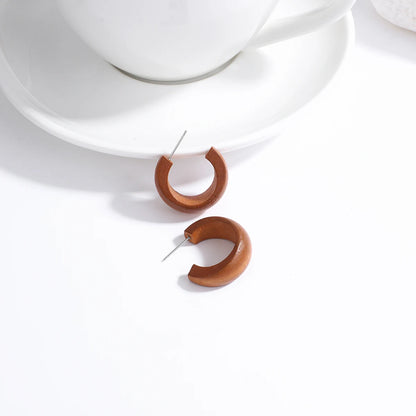 Handmade Wooden Drop Earrings