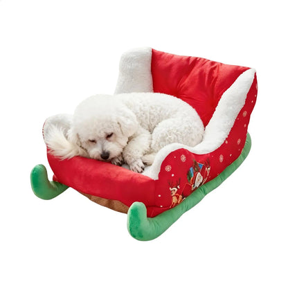 Washable Dog Christmas Sled Anti-slip bottom for Small, Medium, Cats, Dogs, Christmas Decor