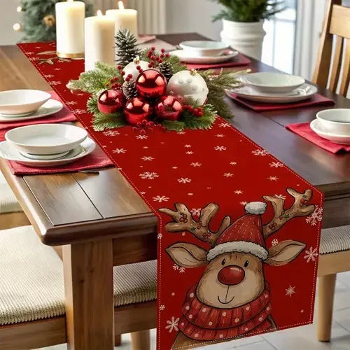 Santa Claus Christmas Table Runner, Plus 5 other prints available