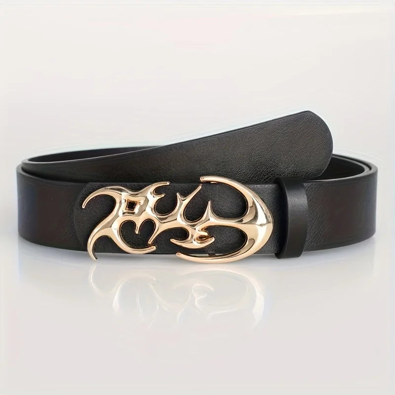 Plus sizes up to 51 Inches Riveted PU Leather Punk Belt For Men and Women