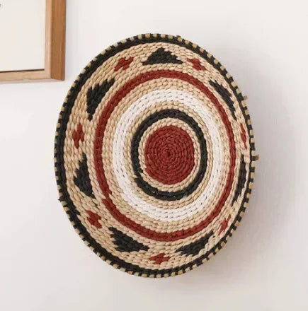 Boho Hand Woven Wall Basket Hanging, Decorative, Rustic, and unique in any room