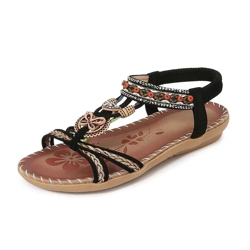 Bohemian Retr Sandals Comfy Romanesque Flats. 5 Different Colors