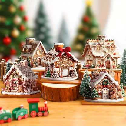 5-Piece Gingerbread House Christmas Set