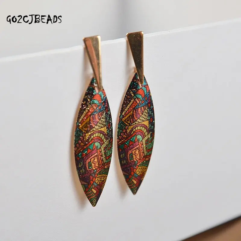 Bohemian Alloy Earrings Metal Tassel Ethnic Style Earrings