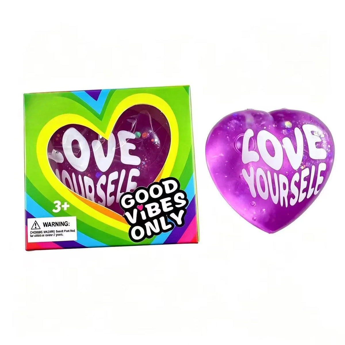 Heart-Shaped Squishy Toy, Soft and Comfortable to the Touch, Quick to Bounce Back, Cute and Compact, Portable Palm-Sized Toy. Size: 6.5Cm*6Cm