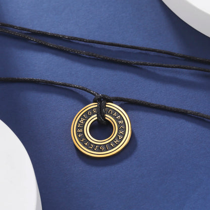 Vintage Stainless Steel Norse Runes Viking Amulet options available