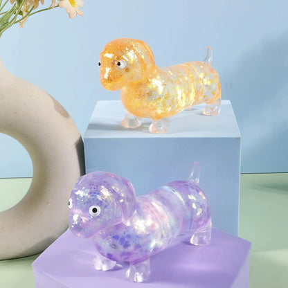 Dachshund Squishies Stretch Squeeze Sensory Toy Cute Dog Shape