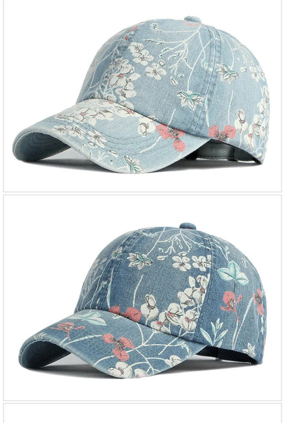 35 Designs of Boho Washed Denim Baseball Caps