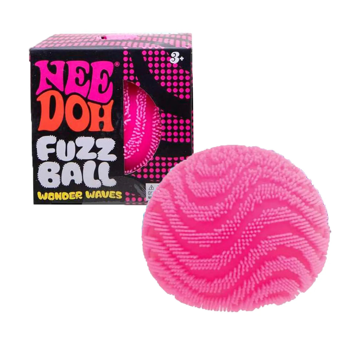 NeeDoh Fuzz Ball Wonder Waves Sensory Toy, Textured Sensory Stress Relief, Fidget Ball for Children and Adults
