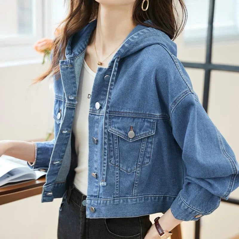 Short Hooded, Small Sizes, Denim Jackets