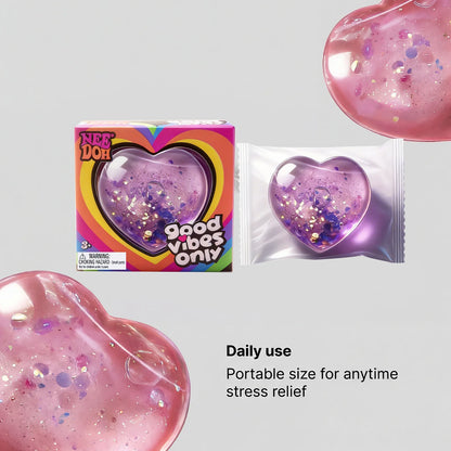 Heart-Shaped Squishy Toy, Soft and Comfortable to the Touch, Quick to Bounce Back, Cute and Compact, Portable Palm-Sized Toy. Size: 6.5Cm*6Cm